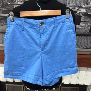 Old Navy Eomen’s Shorts Blue Stretch 3.5inch inseam Mid Length Cotton Small
